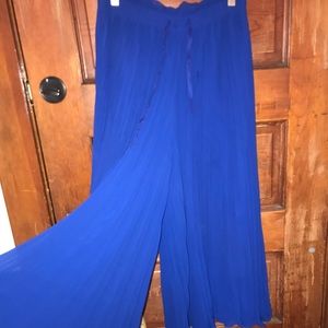 Zara Flowy Blue Pants